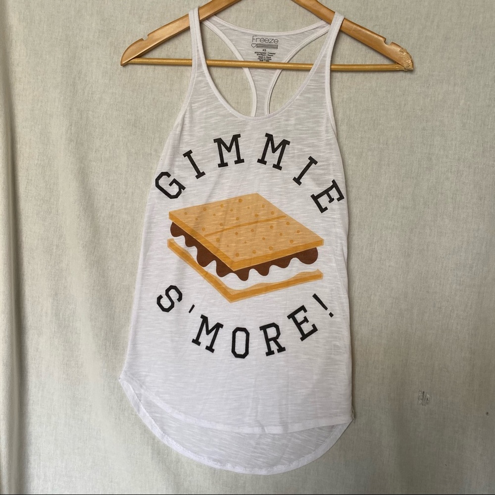 White racer back tank top